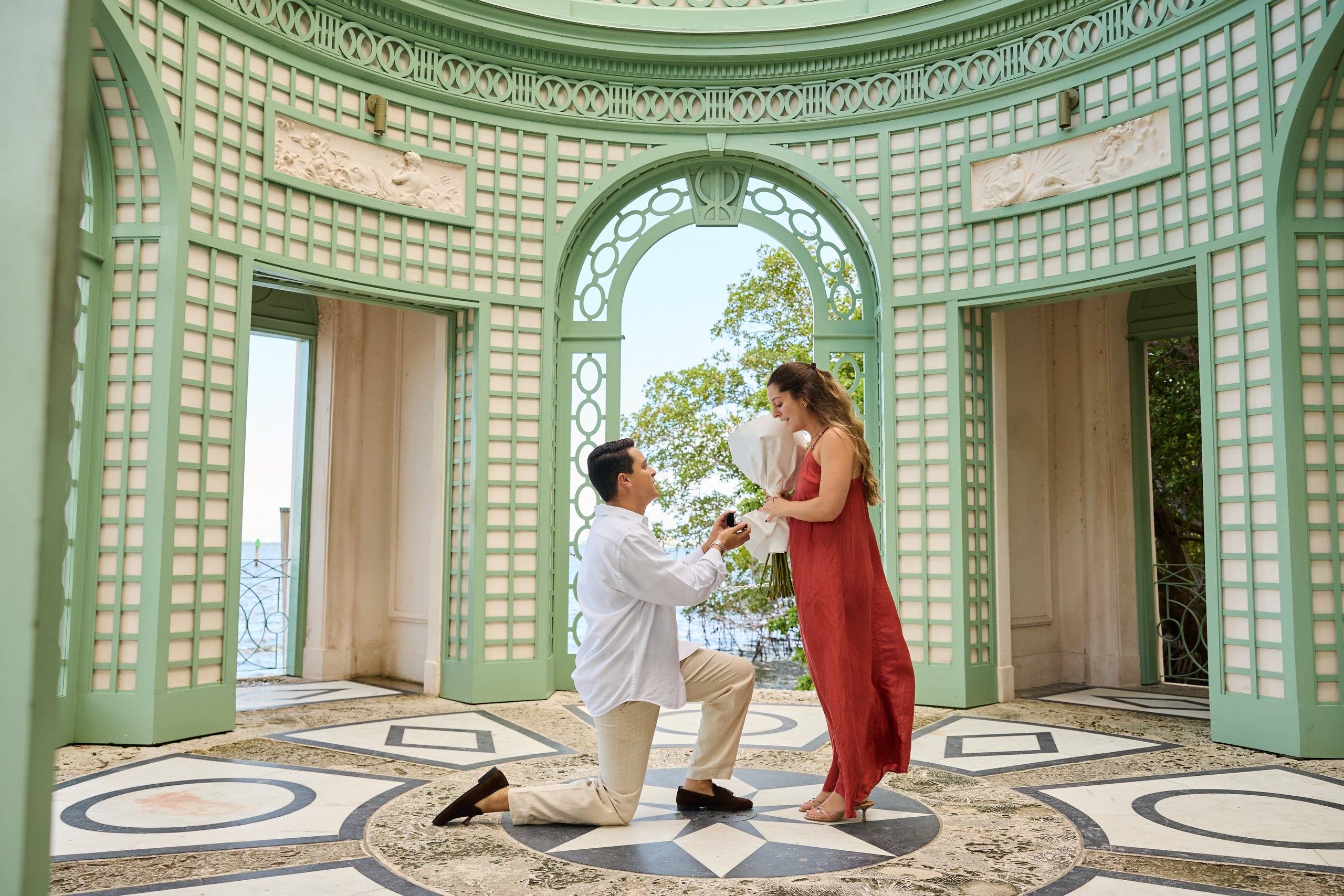Proposal in the formal gardens of Vizcaya