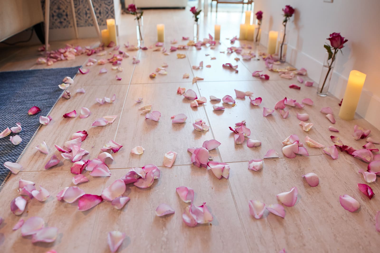 Romantic Room Makeover, proposal setup by Cloud Nine